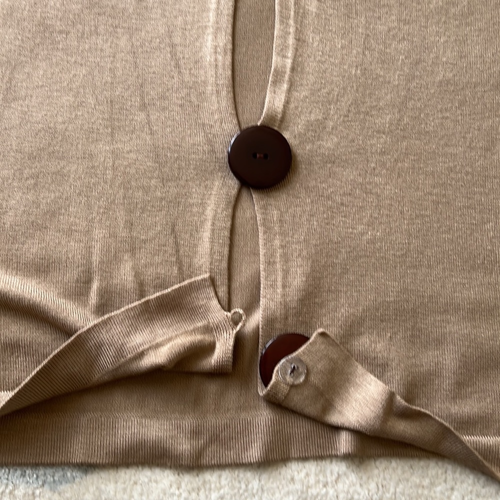 Tan Women's Cardigan - Picture 3 of 11